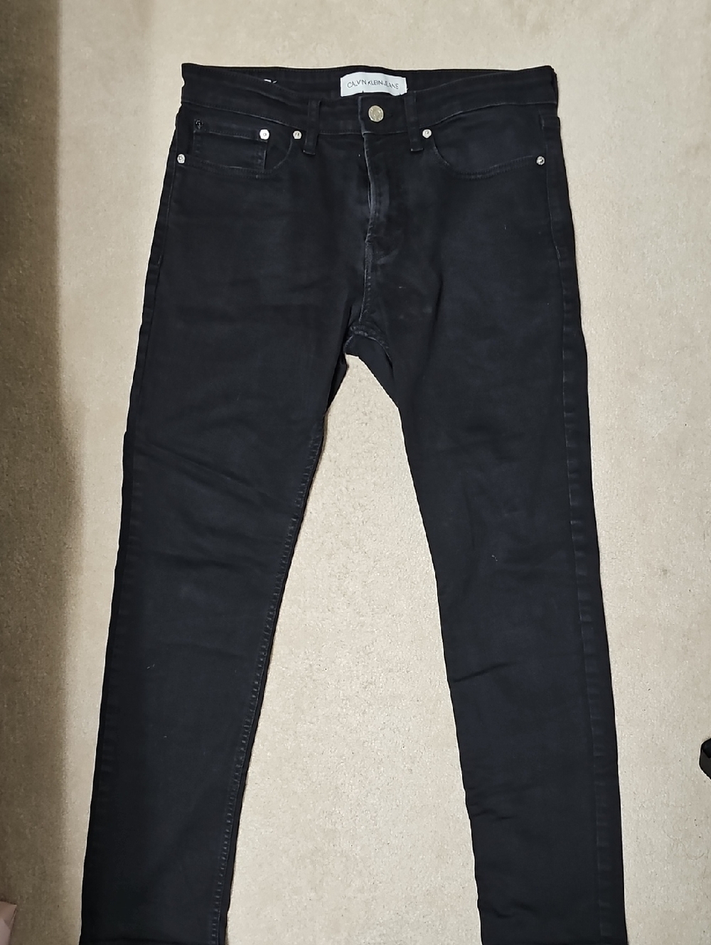 Calvin Klein Men's Black Skinny Jeans – Slim Fit